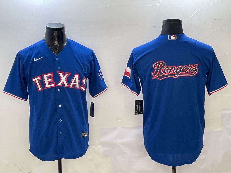 Men Texas Rangers Blank Blue Game 2025 Nike MLB Jersey style 3->texas rangers->MLB Jersey